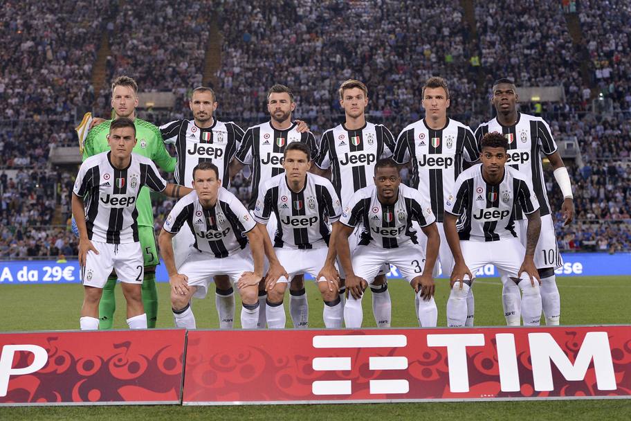 La formazione della Juventus. Lapresse